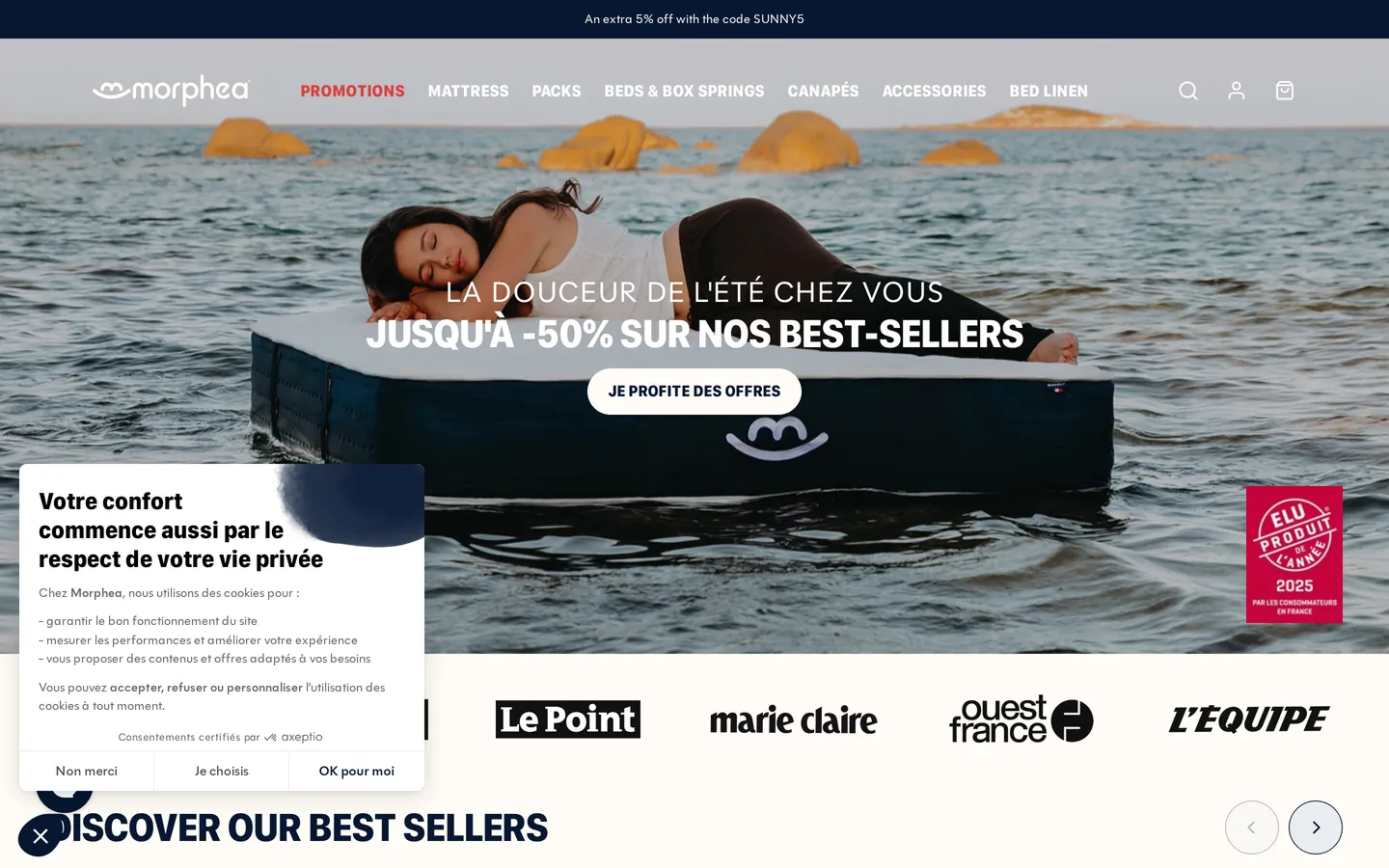 Capture du site Morphea